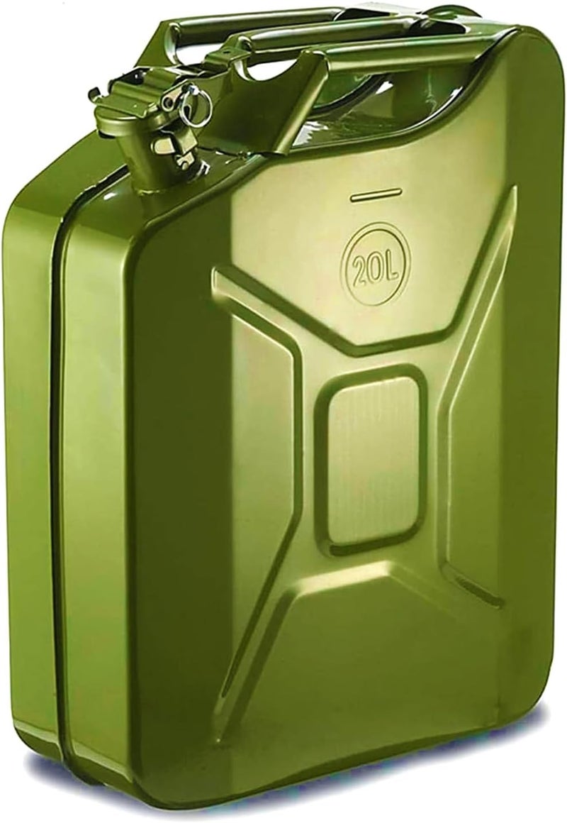 Duravel 20L Metal Jerry Can with Secure Locking Cap and Free Nozzle - Image 1